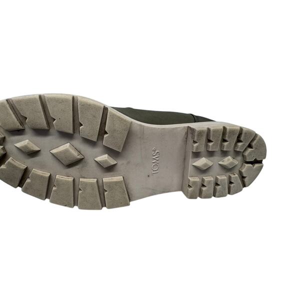 "TOMS"Bootie, Green, Skyler Boot, SZ 7, Block Heel, Tween, Preppy, Outdoors - Picture 10 of 12